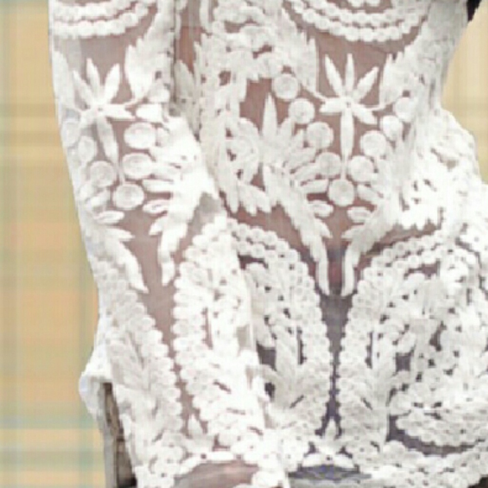 JUST IN! Embroidered Lace Top NEW - Picture 5 of 6